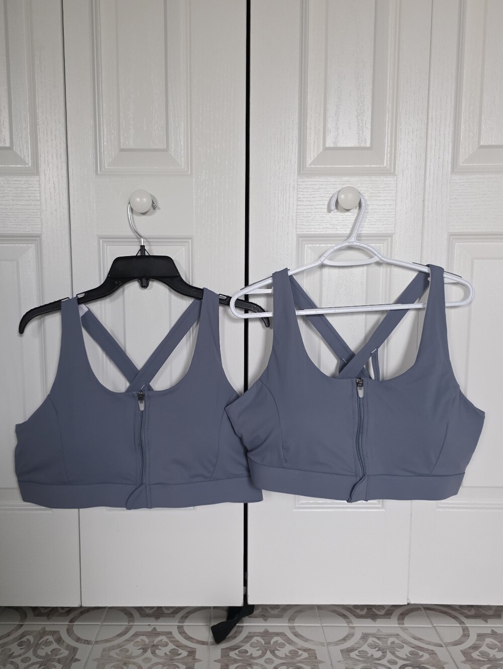 Women’s Front-Zip Sports Bras (2 Pack) - Blue